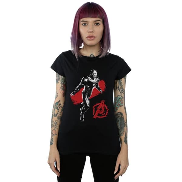 Marvel Dam/Tjej Avengers Endgame Mono Iron Man - Bomulls-T-shirt