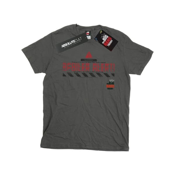 The Big Bang Theory Mens Spoiler Alert T-Shirt Charcoal XXL