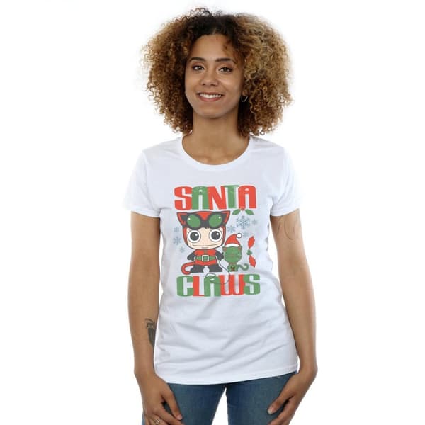 DC Comics Dam/kvinnor Chibi Catwoman Santa Claws - T-shirt i bomull