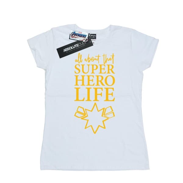 Marvel Womens/Ladies Avengers Endgame Superhero Life Sketch Cotton T-Shirt
