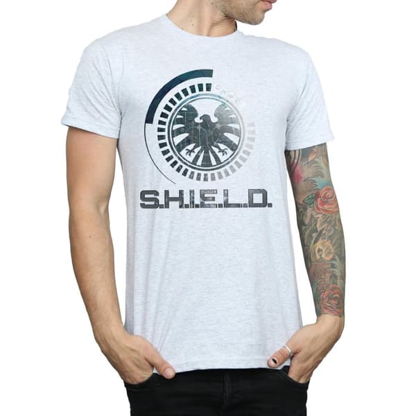 Marvel Herr Avengers SHIELD T-shirt med logotyp