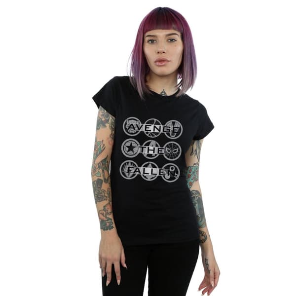 Marvel Womens/Ladies Avengers Endgame Avenge The Fallen Icons Cotton T-Shirt