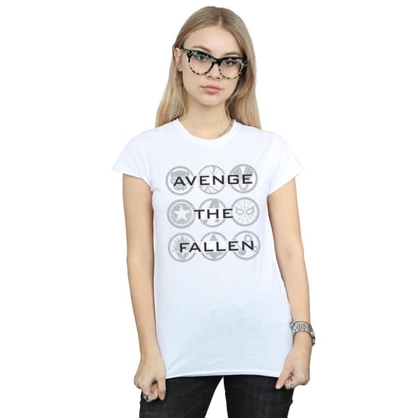Marvel Womens/Ladies Avengers Endgame Avenge The Fallen Icons Cotton T-Shirt