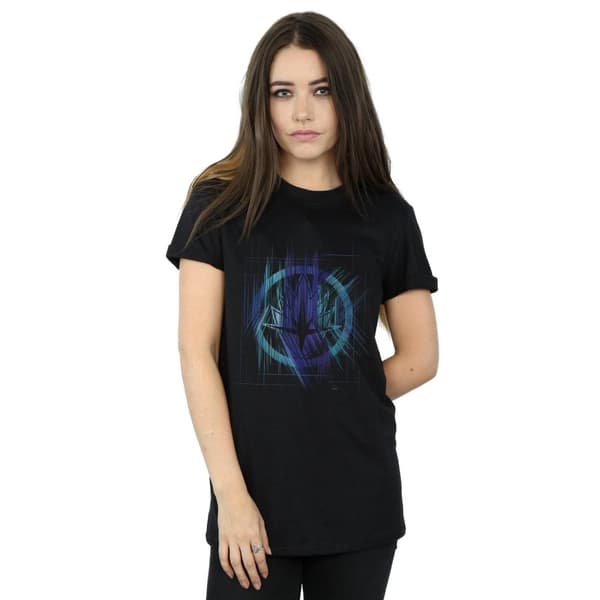 Marvel Dam/kvinnor Avengers Infinity War Guardian Lines Boyfriend T-shirt i bomull