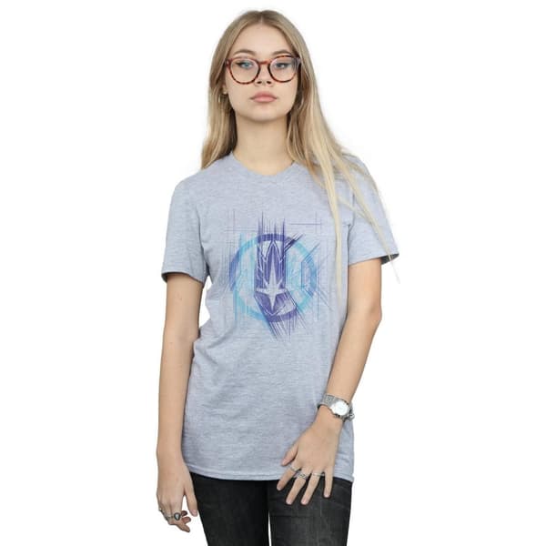 Marvel Dam/kvinnor Avengers Infinity War Guardian Lines Boyfriend T-shirt i bomull