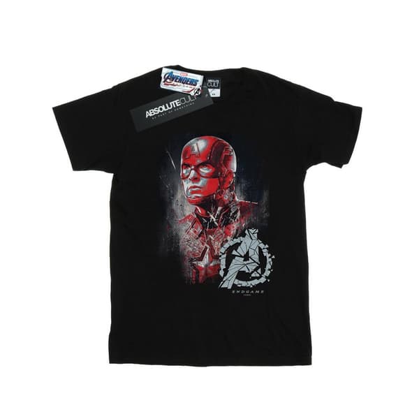 Marvel Pojkar Avengers Endgame Captain America T-shirt med borst