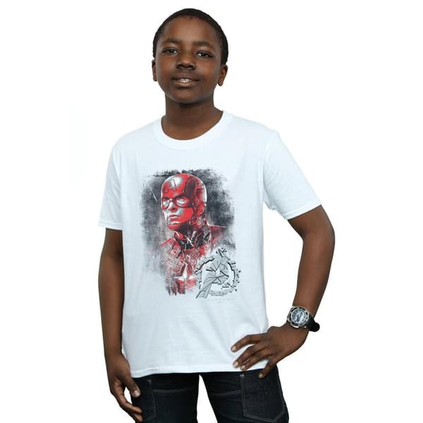 Marvel Pojkar Avengers Endgame Captain America T-shirt med borst