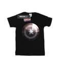 Miniatyrbillede 1 af 5: Marvel Mens Captain America Shield Shiny T-Shirt