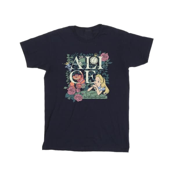Disney Boys Alice In Wonderland Leafy Garden T-Shirt