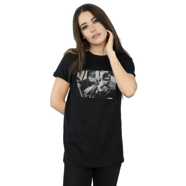 DC Comics Womens/Ladies Batman TV Series Ready For Action Cotton Boyfriend T-Shirt