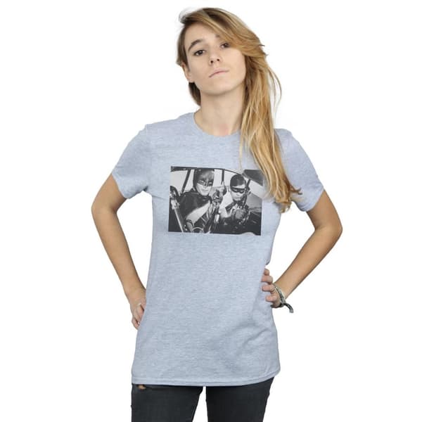 DC Comics Womens/Ladies Batman TV Series Ready For Action Cotton Boyfriend T-Shirt