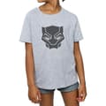 Miniatyrbild 3 av 5: Marvel Black Panther - T-shirt i bomull, svart på svart, för flickor