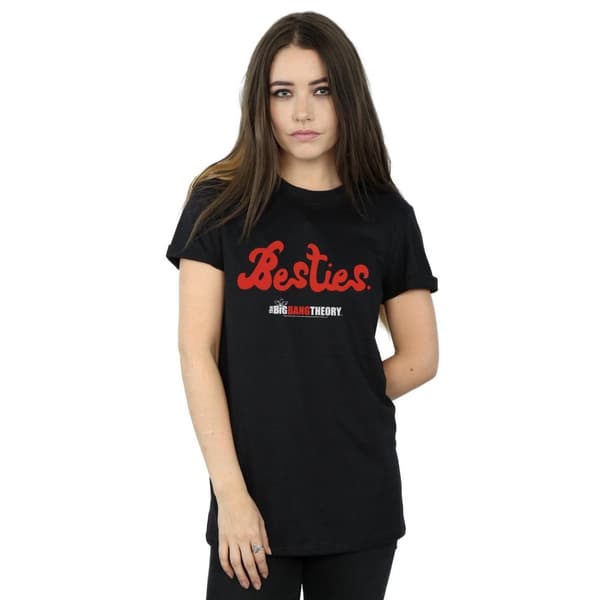 The Big Bang Theory Womens/Ladies Besties Text Cotton Boyfriend T-Shirt