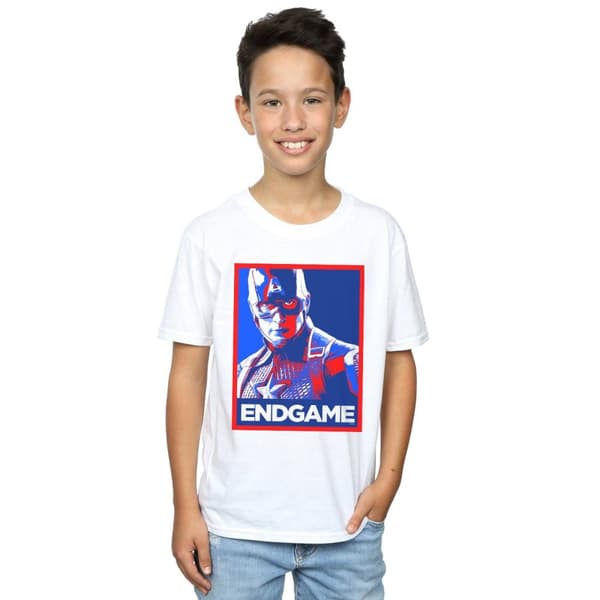 Marvel Pojkar Avengers Endgame Captain America Poster T-shirt