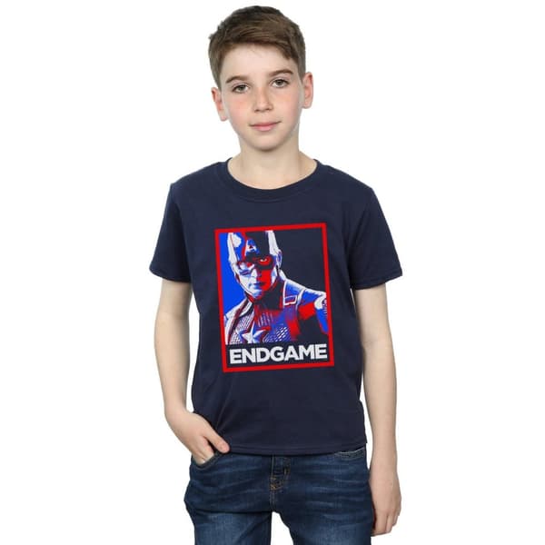 Marvel Pojkar Avengers Endgame Captain America Poster T-shirt