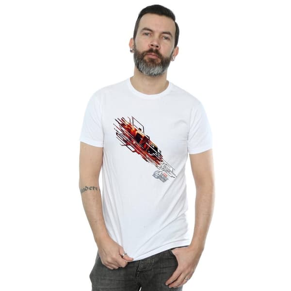 Marvel Mens Avengers Iron Man Shooting Burst T-Shirt