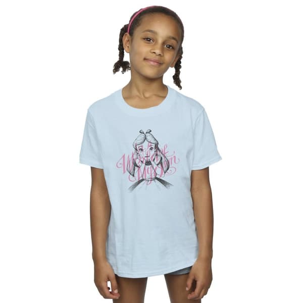 Disney Girls Alice In Wonderland In A World Of My Own Cotton T-Shirt