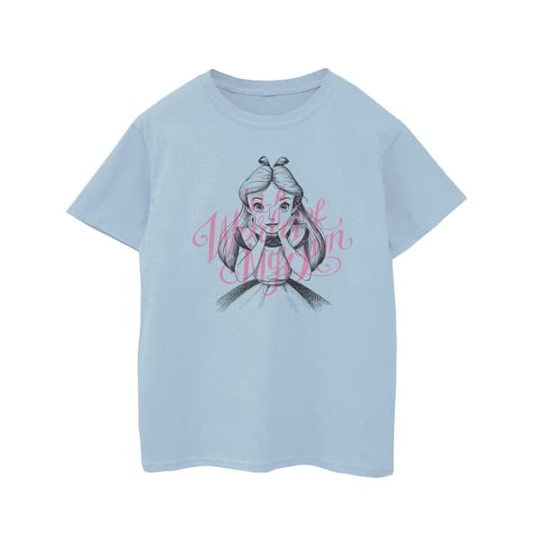 Disney Girls Alice In Wonderland In A World Of My Own Cotton T-Shirt