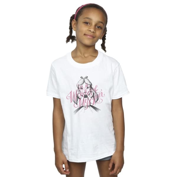 Disney Girls Alice In Wonderland In A World Of My Own Cotton T-Shirt