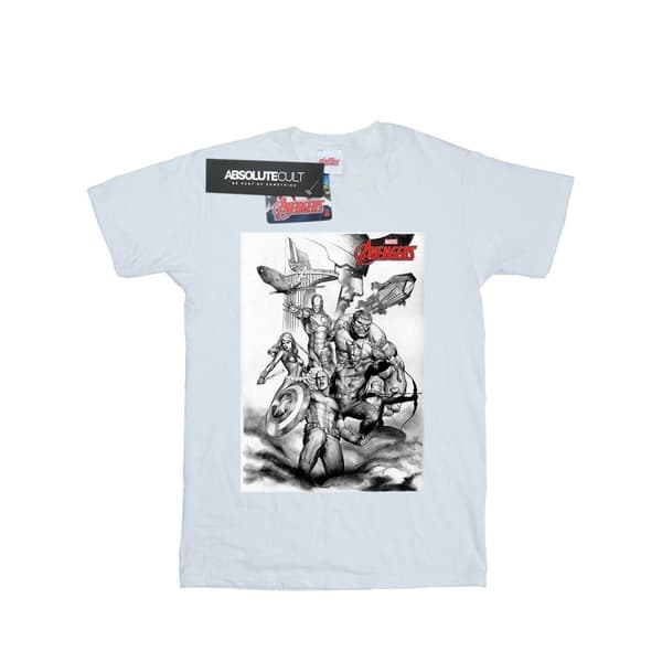 Marvel Pojkar Avengers Assemble Team Sketch T-shirt