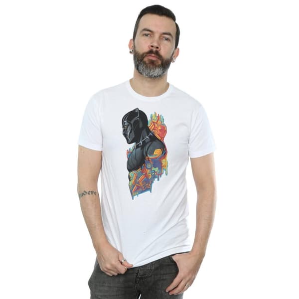 Marvel Profil-T-shirt för herrar med Black Panther