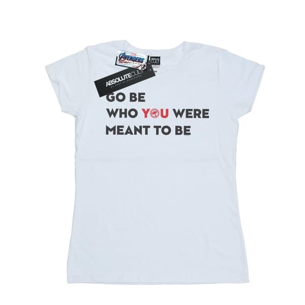 Marvel Womens/Ladies Avengers Endgame Be Who You Were Meant To Be Cotton T-Shirt