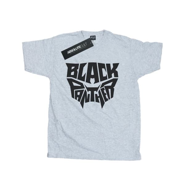 Marvel Mens Black Panther Worded Emblem T-Shirt