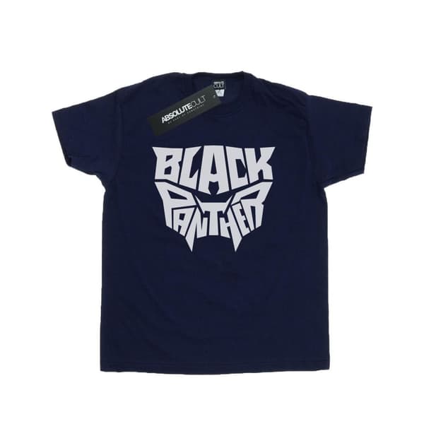 Marvel Mens Black Panther Worded Emblem T-Shirt