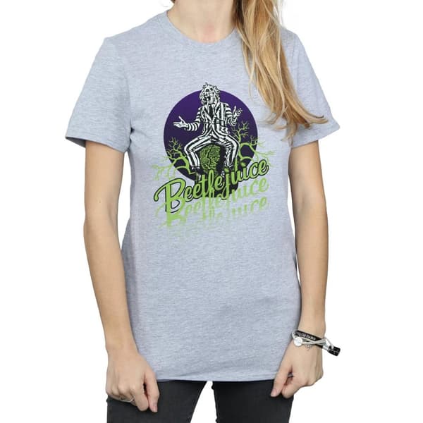 Beetlejuice Womens/Ladies Faded Pose Cotton Boyfriend T-Shirt