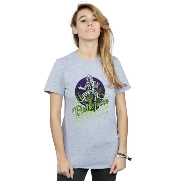 Beetlejuice Womens/Ladies Faded Pose Cotton Boyfriend T-Shirt