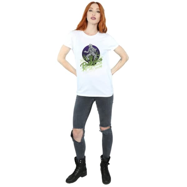 Beetlejuice Womens/Ladies Faded Pose Cotton Boyfriend T-Shirt