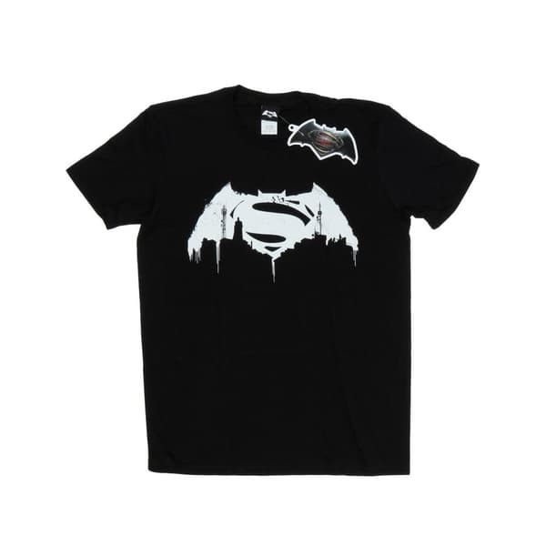 DC Comics Boys Batman v Superman Beaten Logo T-Shirt