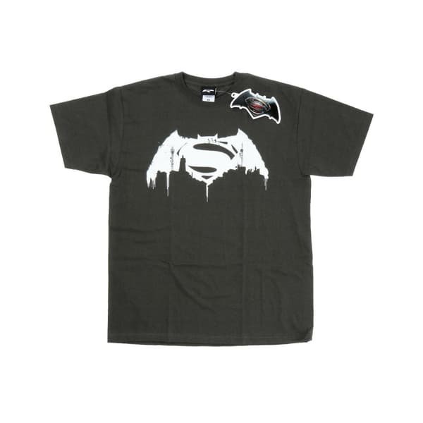 DC Comics Boys Batman v Superman Beaten Logo T-Shirt