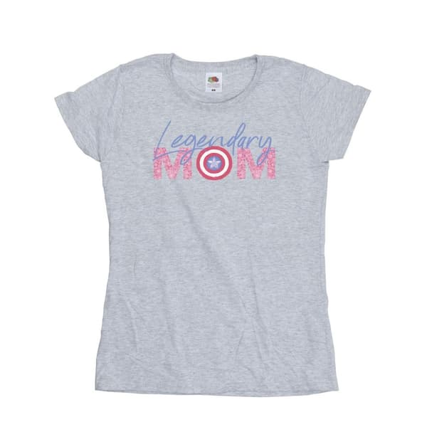 Marvel Dam/kvinnor Avengers Captain America Mum T-shirt i bomull