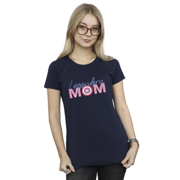 Marvel Womens/Ladies Avengers Captain America Mum Cotton T-Shirt