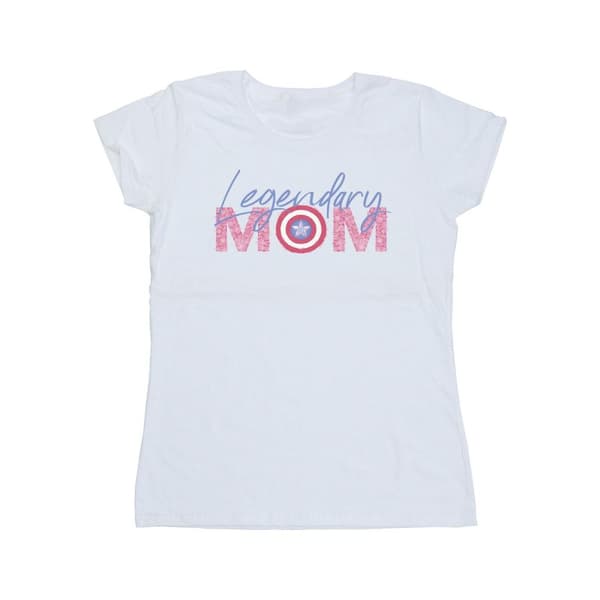 Marvel Womens/Ladies Avengers Captain America Mum Cotton T-Shirt
