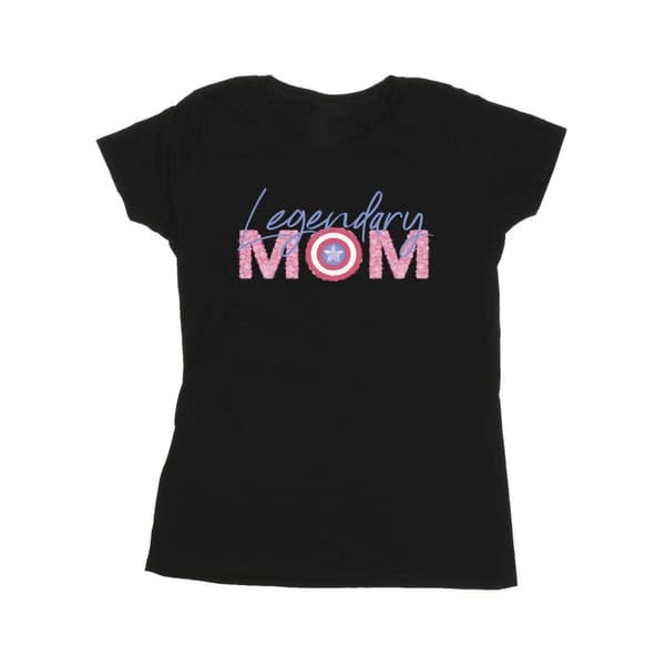 Marvel Womens/Ladies Avengers Captain America Mum Cotton T-Shirt