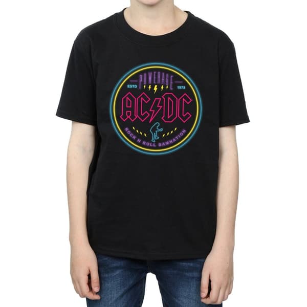 AC/DC Neonfärgad t-shirt med cirkel för pojkar