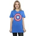 Miniatyrbild 2 av 3: Marvel Dam / Dam Avengers Captain America Repad Sköld Bomull Boyfriend T-shirt