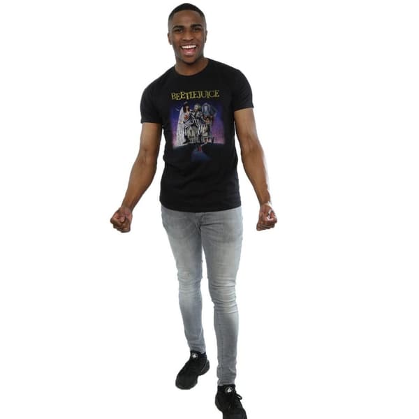Beetlejuice Mens Distressed Poster T-Shirt