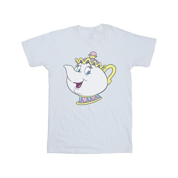 Disney Dam/kvinnor Skönheten och odjuret Mrs Potts Boyfriend T-shirt i bomull