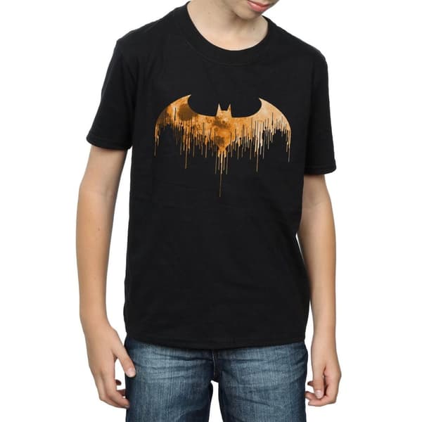DC Comics Batman Arkham Knight Halloween Moon Logo Fill T-shirt för pojkar