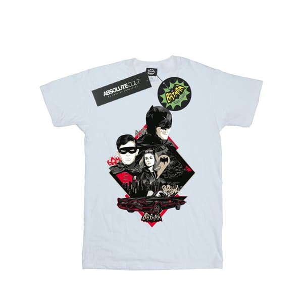 DC Comics T-shirt i bomull för flickor med karaktärer från TV-serien Batman