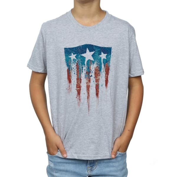 Marvel Captain America Flag Shield T-shirt för pojkar