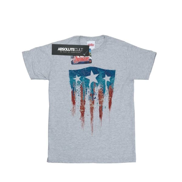 Marvel Captain America Flag Shield T-shirt för pojkar