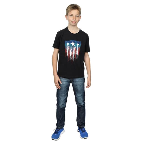 Marvel Captain America Flag Shield T-shirt för pojkar