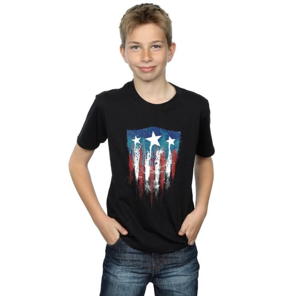 Marvel Captain America Flag Shield T-shirt för pojkar