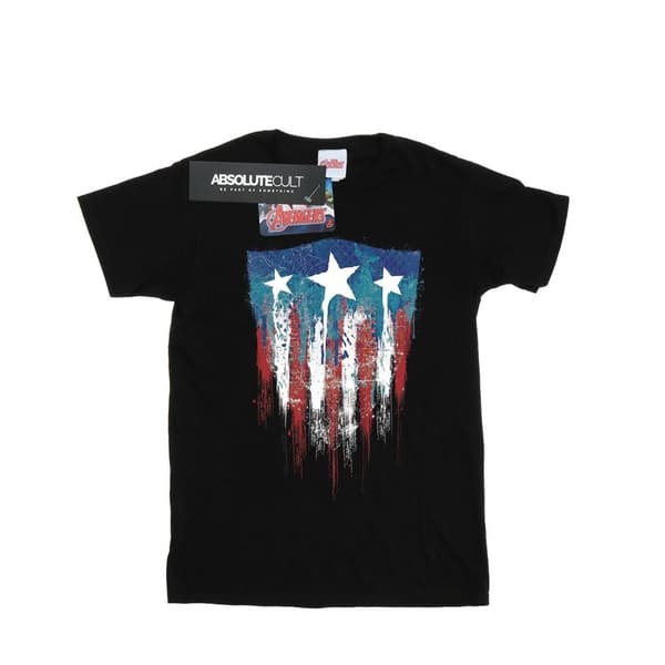 Marvel Captain America Flag Shield T-shirt för pojkar