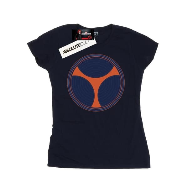 Marvel Black Widow Movie Taskmaster Distressed Shield - bomulls-T-shirt för damer/kvinnor