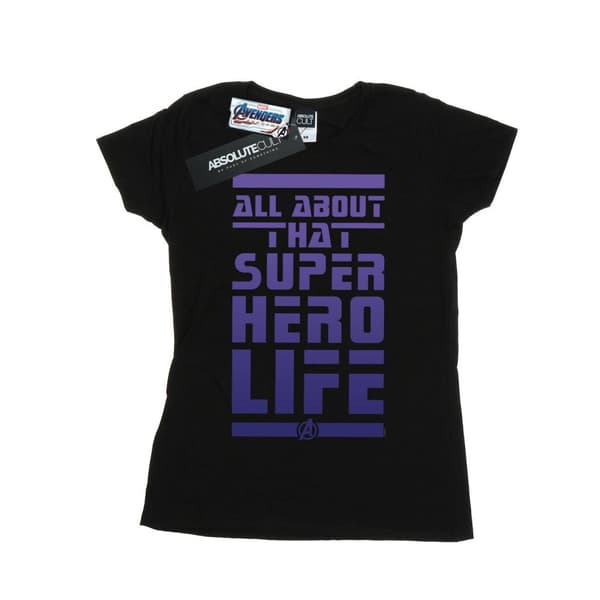 Marvel Womens/Ladies Avengers Endgame Superhero Life Cotton T-Shirt